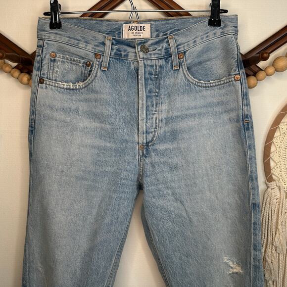 AGOLDE Jamie Distressed Skinny Jeans - Picture 1 of 6